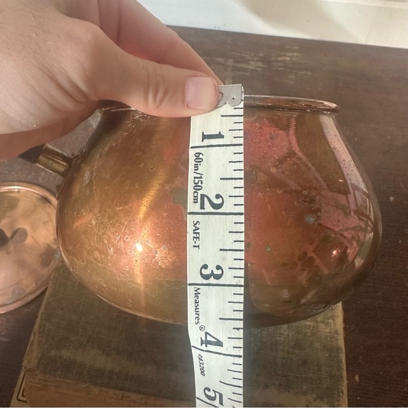 Vintage Copper Pot with Lid | Made in Portugal | Copper Kitchen - Picture 8 of 10